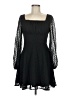 Unbranded 100% Polyester Hearts Black Cocktail Dress Size M (estimated) - photo 1