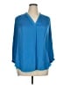 Vince Camuto Blue 3/4 Sleeve Blouse Size 1X - photo 1