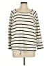 Chaser Stripes Ivory Pullover Sweater Size L - photo 1