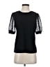 CeCe Black Short Sleeve Top Size S - photo 1