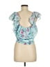 Assorted Brands 100% Recycled Polyester Teal Sleeveless Blouse Size M - photo 2
