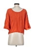 Vince. Orange 3/4 Sleeve Blouse Size S - photo 2