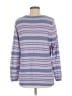D&Co. Stripes Purple Pullover Sweater Size M - photo 2