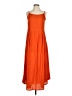 Assorted Brands Solid Orange Casual Dress Size XS - photo 1