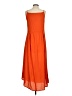 Assorted Brands Solid Orange Casual Dress Size XS - photo 2