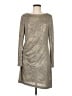 Vince Camuto Metallic Silver Casual Dress Size 8 - photo 1