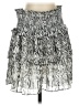 Walter Baker Animal Print Silver Black Casual Skirt Size XS - photo 1