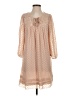 One September 100% Polyester Tan Ivory Casual Dress Size S - photo 1