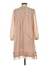 One September 100% Polyester Tan Ivory Casual Dress Size S - photo 2