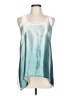 Kenar 100% Rayon Teal Sleeveless Blouse Size L - photo 1
