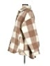 Blue B 100% Polyester Plaid Brown Coat Size L - photo 5