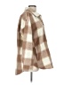 Blue B 100% Polyester Plaid Brown Coat Size L - photo 4