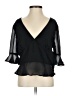 ModCloth Black 3/4 Sleeve Top Size S - photo 1