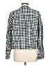 Gap 100% Cotton Checkered-gingham Blue Long Sleeve Blouse Size L - photo 2