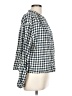 Gap 100% Cotton Checkered-gingham Blue Long Sleeve Blouse Size L - photo 4