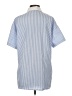 Shein Stripes Blue Short Sleeve Blouse Size 2 - photo 2