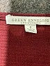 Green Envelope Burgundy 3/4 Sleeve Top Size S - photo 7