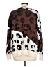 Elan 100% Acrylic Animal Print Brown Pullover Sweater Size L - photo 2