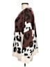 Elan 100% Acrylic Animal Print Brown Pullover Sweater Size L - photo 5