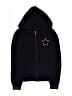 Assorted Brands Stars Black Zip Up Hoodie Size 16 - photo 1