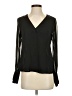 Express 100% Polyester Black Long Sleeve Blouse Size XS - photo 1
