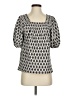 Ann Taylor LOFT Silver Short Sleeve Blouse Size XXS - photo 1