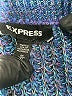 Express Tweed Blue Pullover Sweater Size M - photo 7