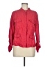 Sanctuary 100% Lyocell Red 3/4 Sleeve Button-Down Shirt Size M - photo 1