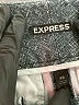 Express Chevron-herringbone Gray Dress Pants Size 4r - photo 7