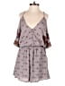 ASTR The Label 100% Polyester Paisley Gray Purple Romper Size S - photo 1