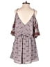 ASTR The Label 100% Polyester Paisley Gray Purple Romper Size S - photo 2