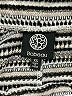 Bobeau Stripes Silver Black Casual Skirt Size XS - photo 4