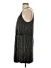 Parker 100% Polyester Metallic Black Cocktail Dress Size 4 - photo 5