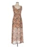 Louna Animal Print Brown Cocktail Dress Size L - photo 1