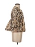 Carlisle 100% Polyester Animal Print Tan Short Sleeve Blouse Size 4 - photo 4
