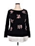 Charter Club Floral Black Pullover Sweater Size 2X - photo 1