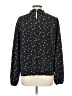 Unbranded 100% Polyester Polka Dots Black Long Sleeve Blouse Size L (estimated) - photo 2