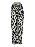 See and Be Seen 100% Polyester Animal Print Silver Casual Pants Size M - photo 1
