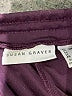 Susan Graver Solid Purple Burgundy Track Pants Size XL - photo 4