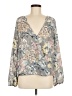 Sam & Lavi 100% Polyester Gray Long Sleeve Blouse Size M - photo 1