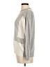 Lafayette 148 New York Color Block Gray Pullover Sweater Size M - photo 5