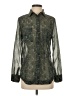 Assorted Brands Paisley Green Long Sleeve Blouse Size XS - photo 1