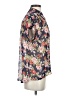 Bellatrix 100% Polyester Floral Blue Short Sleeve Blouse Size S - photo 4