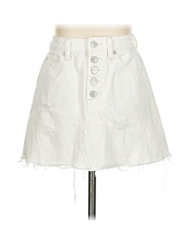 We the Free Denim Skirt (view 1)