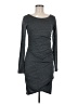 Leith Solid Gray Casual Dress Size M - photo 1