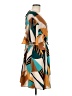 Shein 100% Polyester Print Teal Casual Dress Size 6 - photo 4