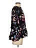 by TiMo 100% Viscose Floral Black Short Sleeve Blouse Size S - photo 4