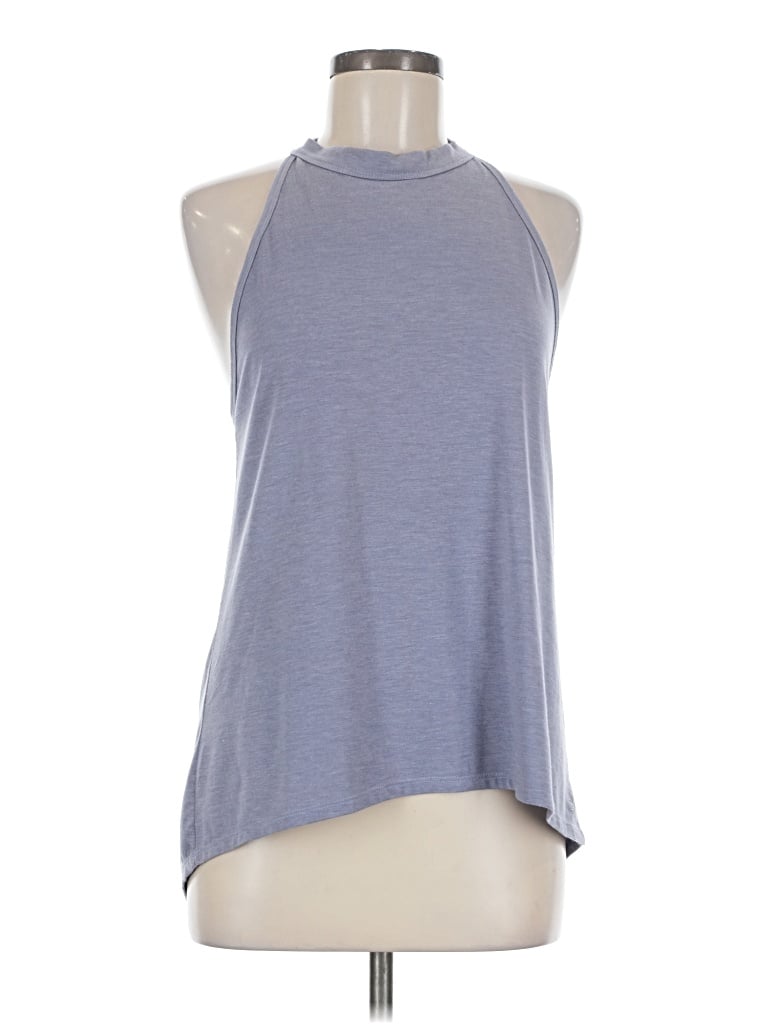 Pre-owned Glyder Tank Top Gray Halter Neckline Tops