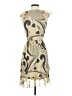 Hype Paisley Tan Cocktail Dress Size XXS (estimated) - photo 2