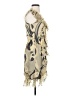 Hype Paisley Tan Cocktail Dress Size XXS (estimated) - photo 4